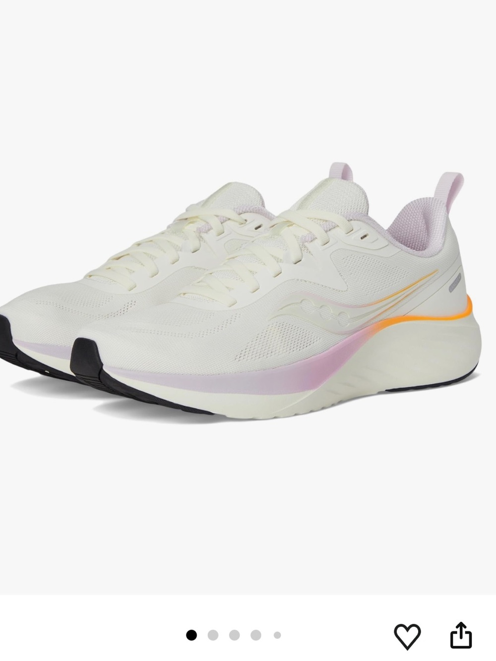 SAUCONY Lancer 3 Running Shoe Ivory Bloom White Size 7